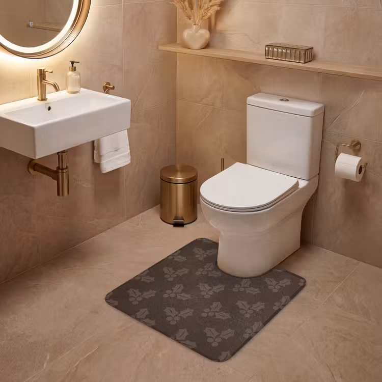 WC Vorleger - Weihnachten – Stechpalme – Braun — 4