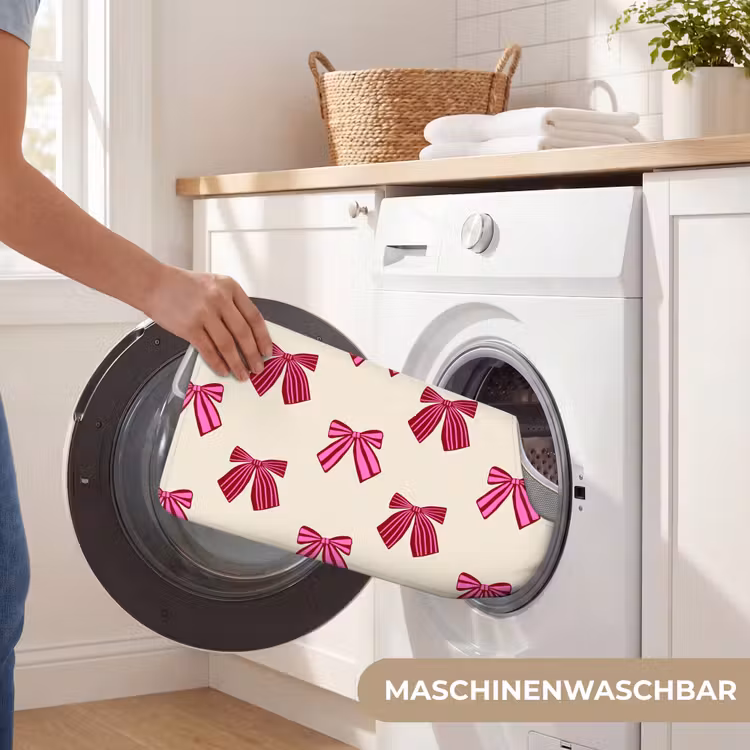 WC Vorleger - Schleifen – Weihnachten – Rosa – Cremefarben — 7