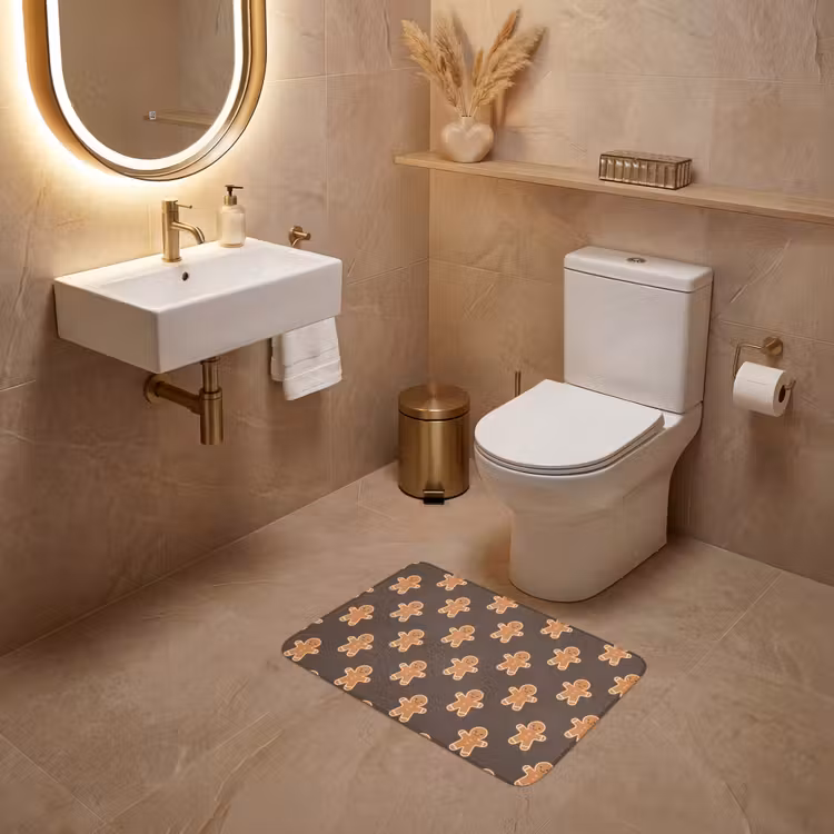 WC Vorleger - Lebkuchen – Weihnachten – Braun — 4