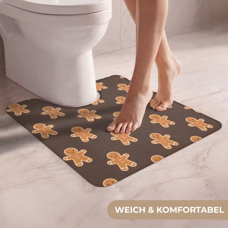 WC Vorleger - Lebkuchen – Weihnachten – Braun — 5