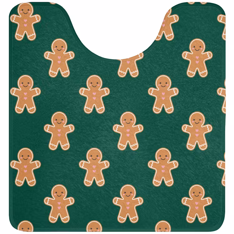 WC Vorleger - Lebkuchen – Weihnachten – Grün — 1