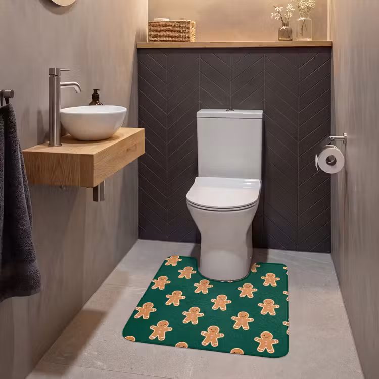 WC Vorleger - Lebkuchen – Weihnachten – Grün — 2