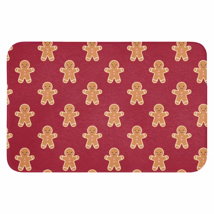 WC Vorleger - Lebkuchen – Weihnachten – Rot — 1