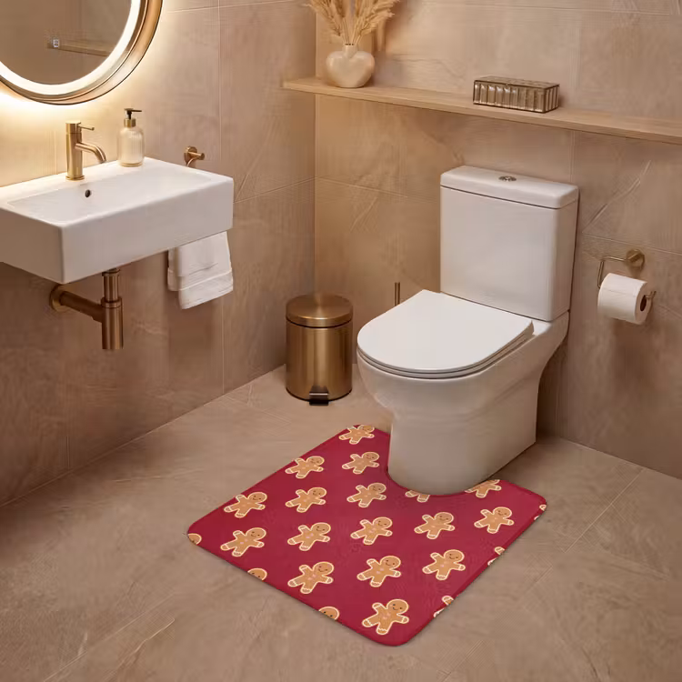 WC Vorleger - Lebkuchen – Weihnachten – Rot — 4