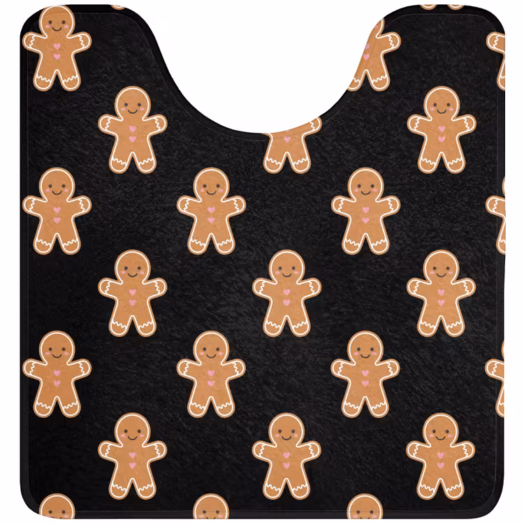 WC Vorleger - Lebkuchen – Weihnachten – Schwarz — 1