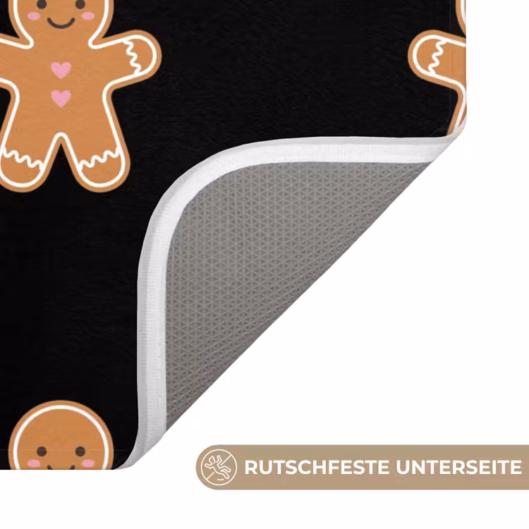 WC Vorleger - Lebkuchen – Weihnachten – Schwarz — 3