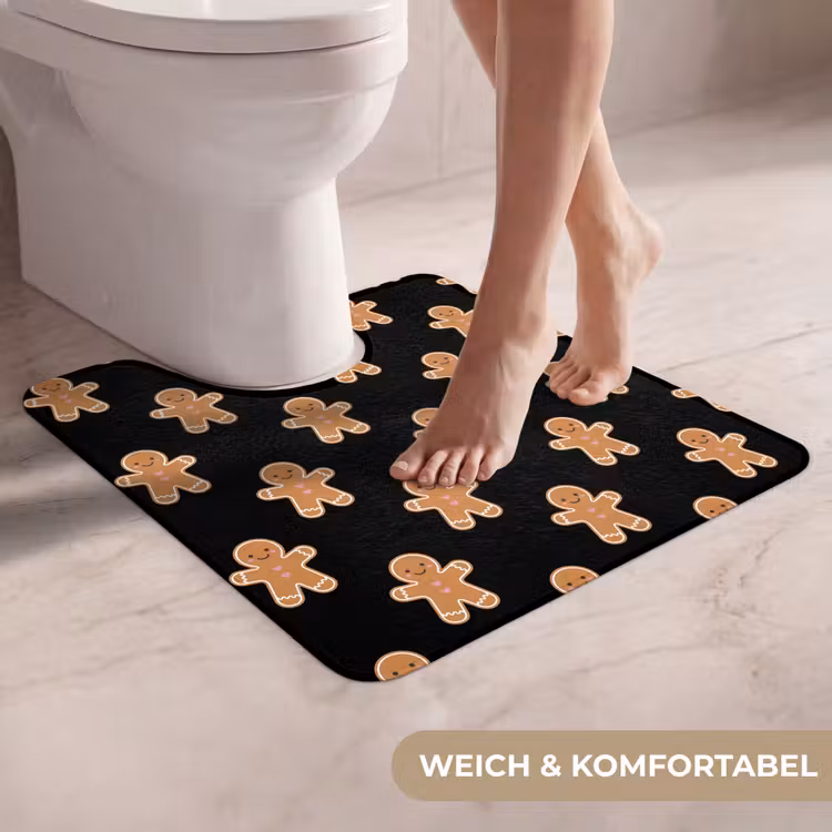 WC Vorleger - Lebkuchen – Weihnachten – Schwarz — 5