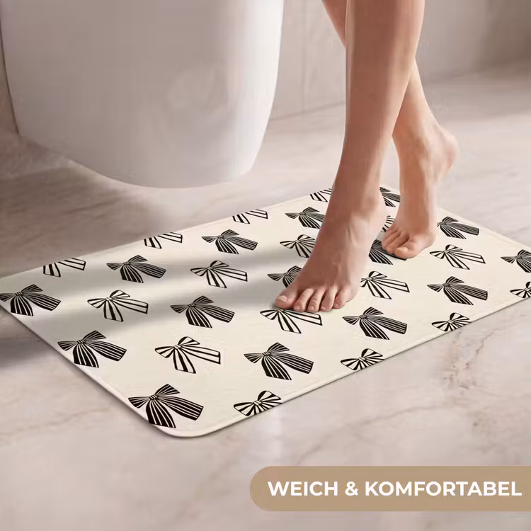 WC Vorleger - Schleifen – Weihnachten – Schwarz — 7