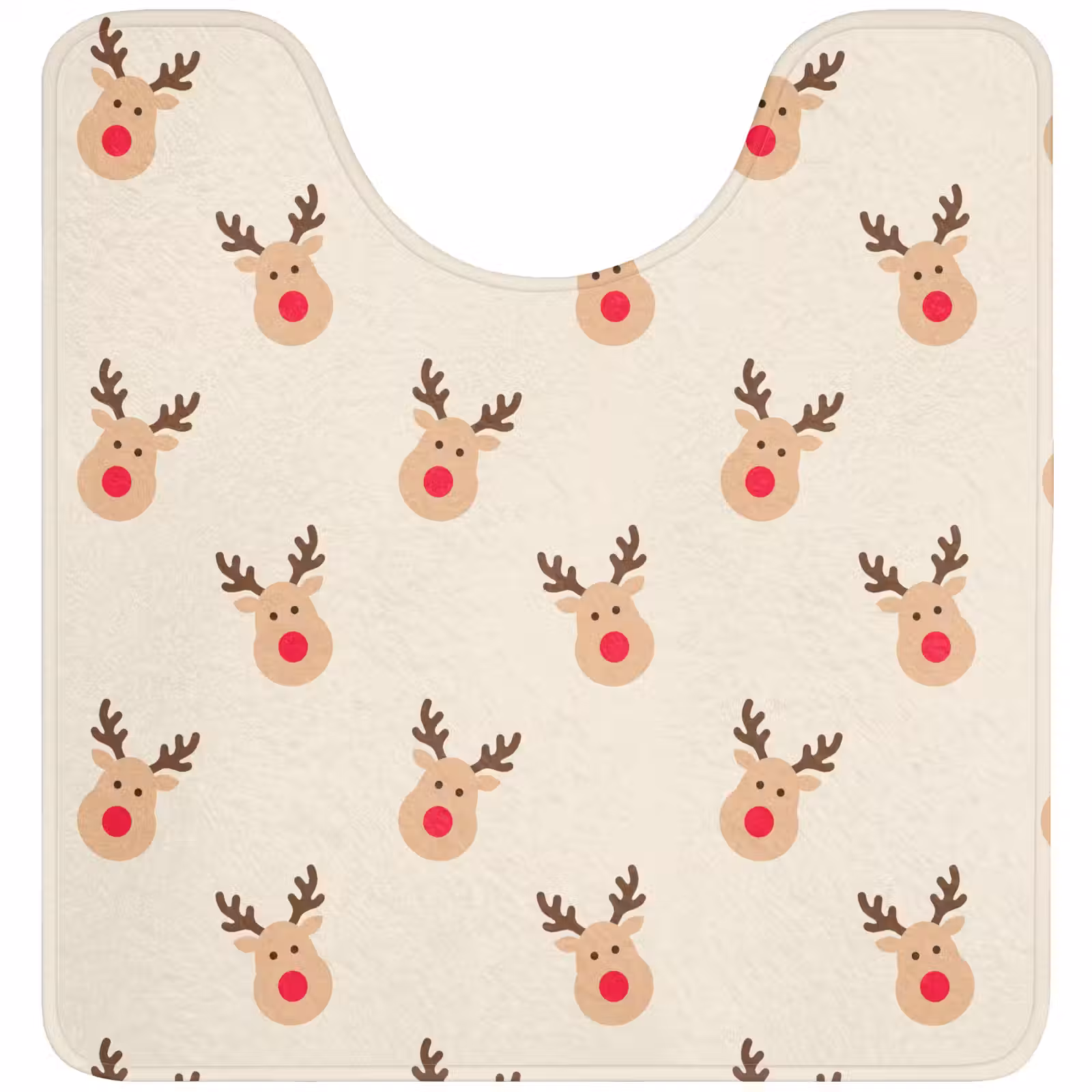 WC Vorleger - Rentiere – Weihnachten – Creme — 1