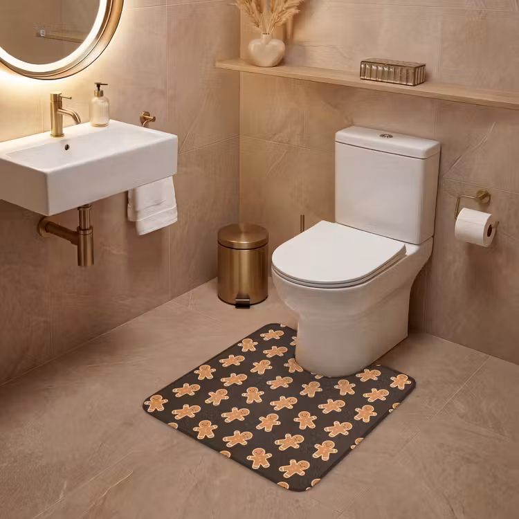 WC Vorleger - Braun – Pfefferkuchen – Weihnachten — 4
