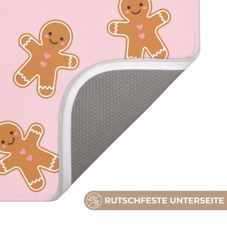 WC Vorleger - Lebkuchen – Braun – Rosa – Weihnachten — 3
