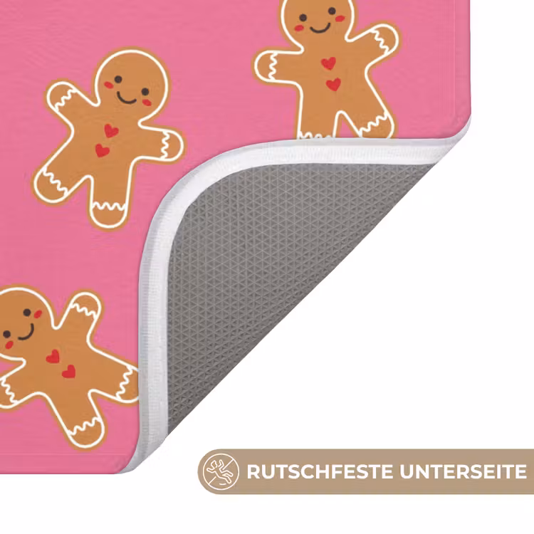 WC Vorleger - Lebkuchen – Rosa – Braun – Weihnachten — 3