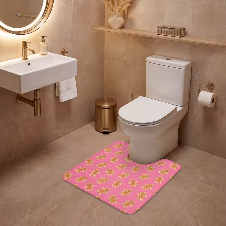 WC Vorleger - Lebkuchen – Rosa – Braun – Weihnachten — 4