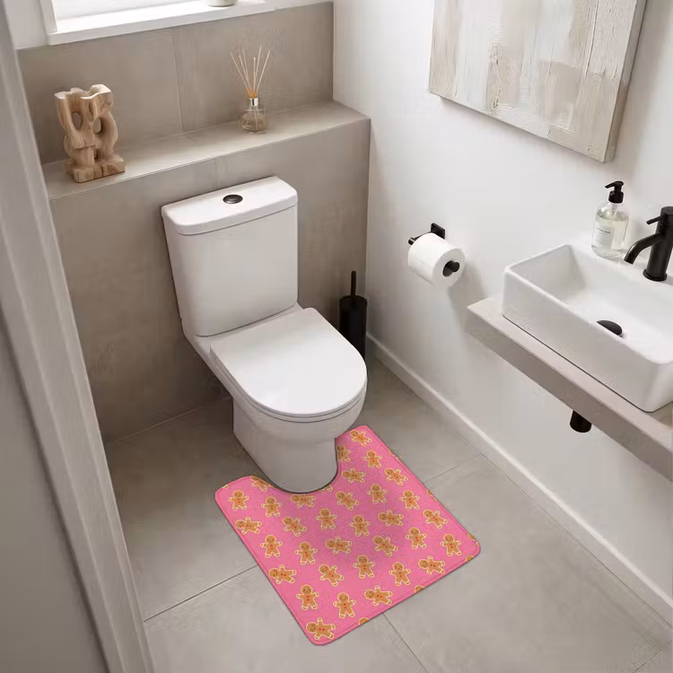 WC Vorleger - Lebkuchen – Rosa – Braun – Weihnachten — 6