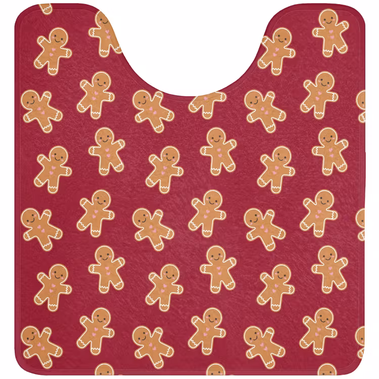 WC Vorleger - Lebkuchen – Rot – Braun – Weihnachten — 1