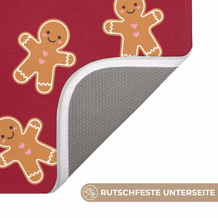 WC Vorleger - Lebkuchen – Rot – Braun – Weihnachten — 3