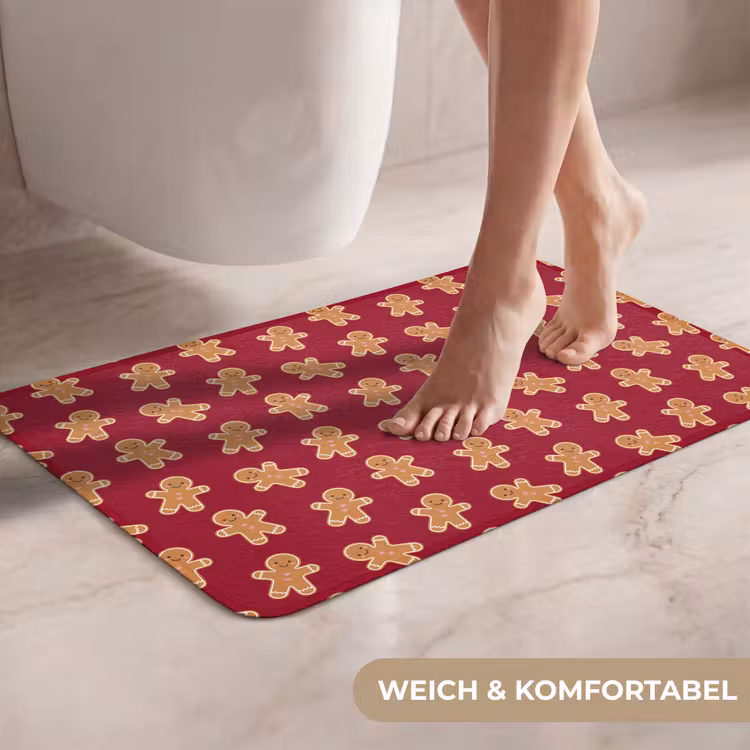WC Vorleger - Lebkuchen – Rot – Braun – Weihnachten — 7