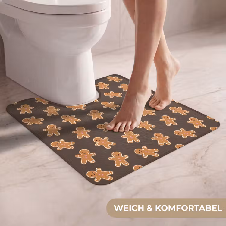 WC Vorleger - Lebkuchen – Weihnachten – Braun — 5