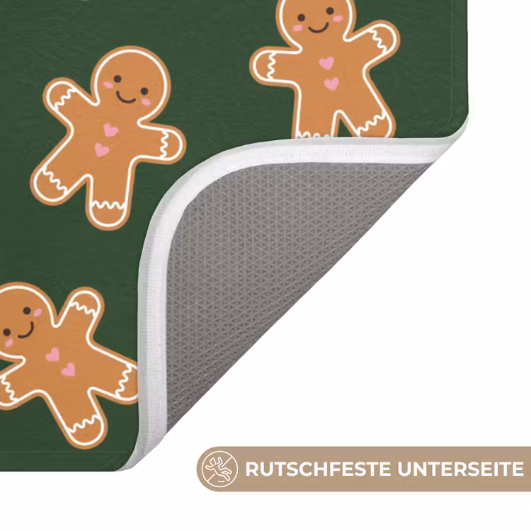 WC Vorleger - Lebkuchen – Weihnachten – Grün – Braun — 3