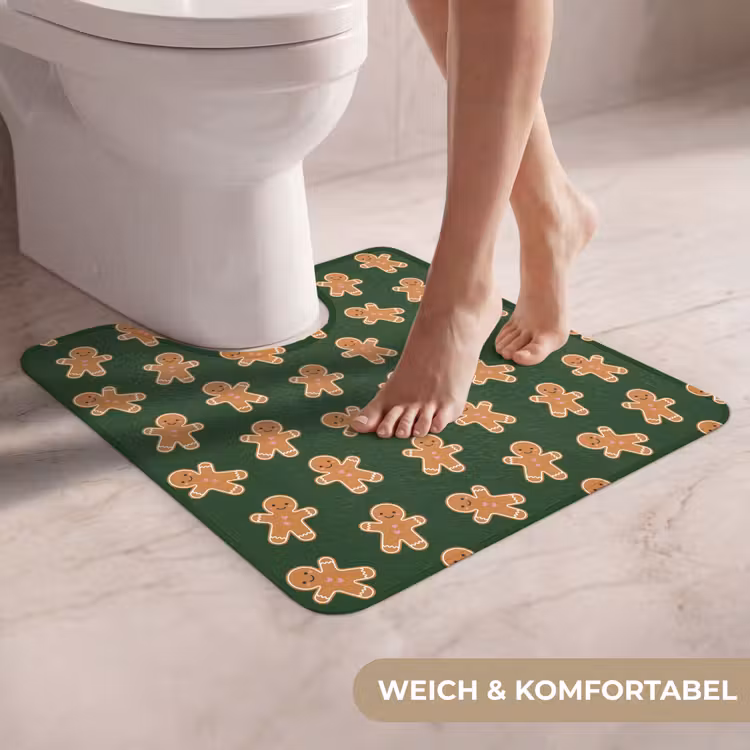 WC Vorleger - Lebkuchen – Weihnachten – Grün – Braun — 5