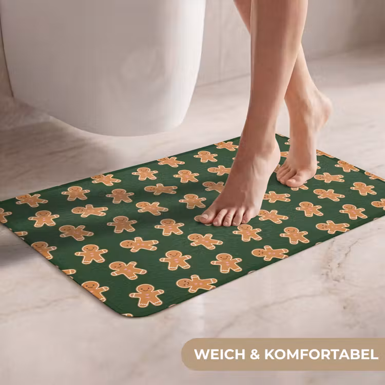 WC Vorleger - Lebkuchen – Weihnachten – Grün – Braun — 7