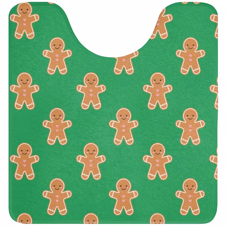 WC Vorleger - Lebkuchen – Weihnachten – Neon – Grün — 1