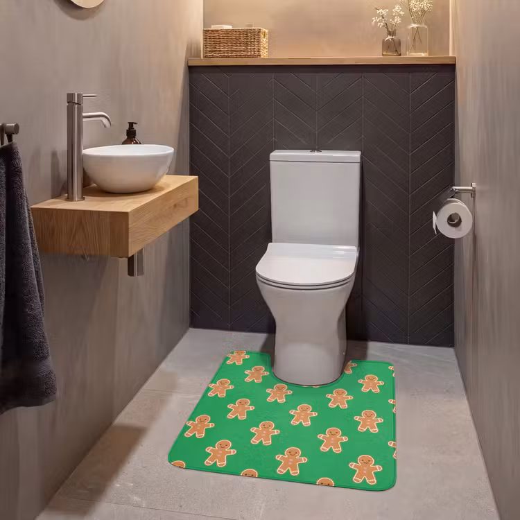 WC Vorleger - Lebkuchen – Weihnachten – Neon – Grün — 2