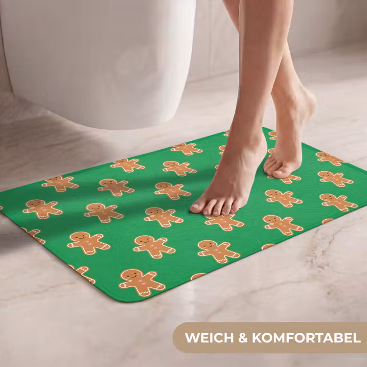WC Vorleger - Lebkuchen – Weihnachten – Neon – Grün — 7