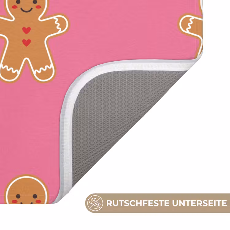 WC Vorleger - Lebkuchen – Weihnachten – Rosa – Braun — 3