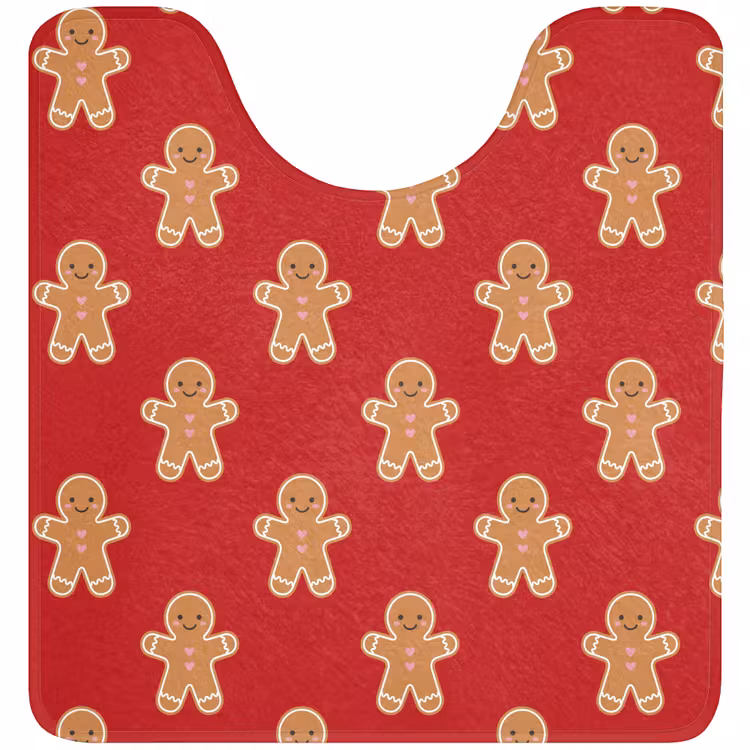 WC Vorleger - Lebkuchen – Weihnachten – Rot — 1