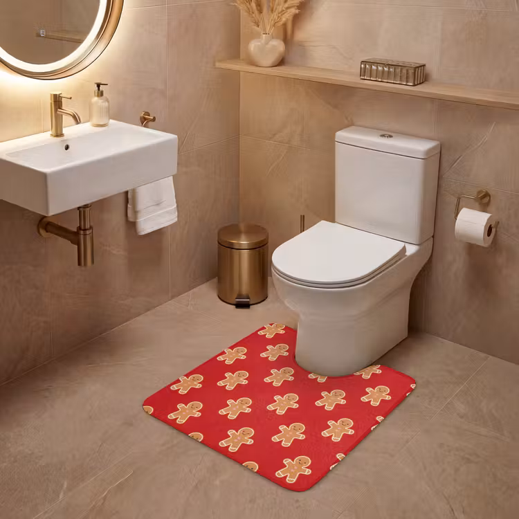 WC Vorleger - Lebkuchen – Weihnachten – Rot — 4