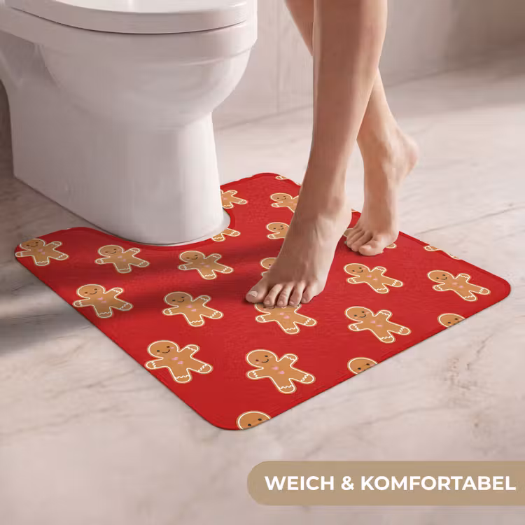WC Vorleger - Lebkuchen – Weihnachten – Rot — 5