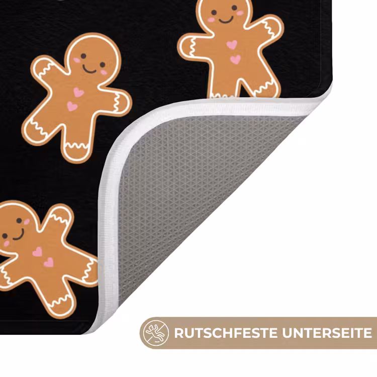 WC Vorleger - Lebkuchen – Weihnachten – Schwarz – Braun — 3