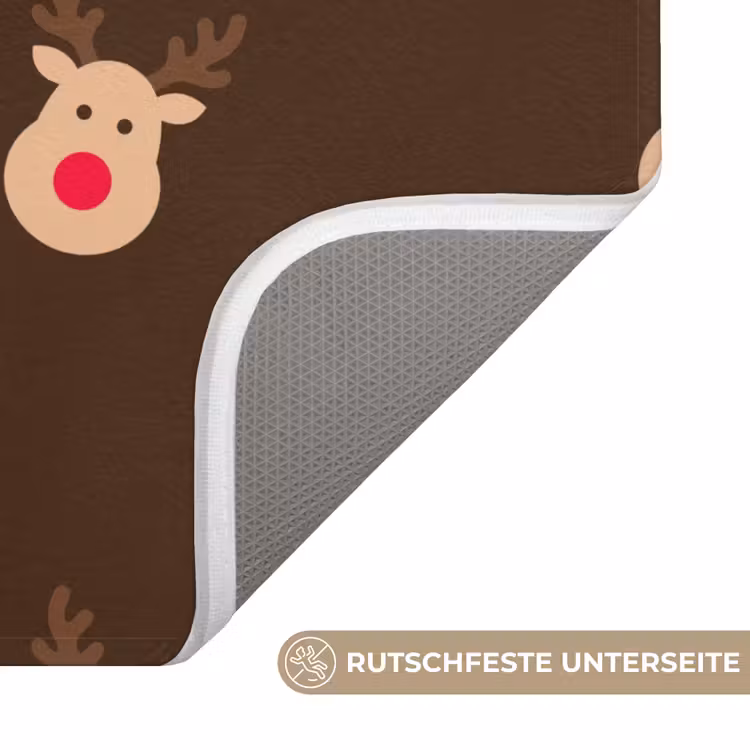 WC Vorleger - Rentiere – Weihnachten – Braun — 3