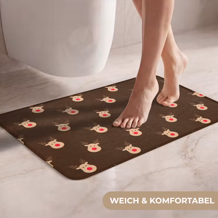 WC Vorleger - Rentiere – Weihnachten – Braun — 7