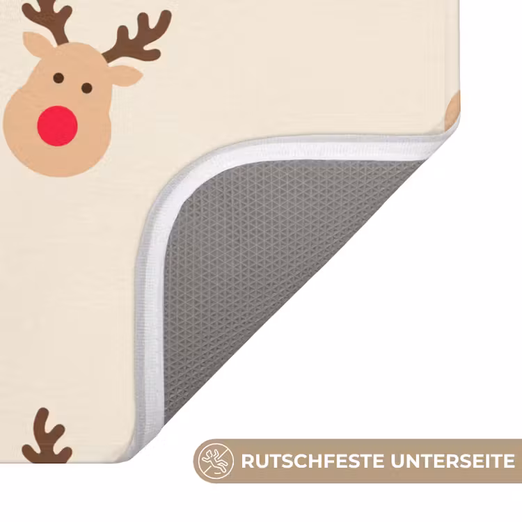 WC Vorleger - Rentiere – Weihnachten – Creme — 3