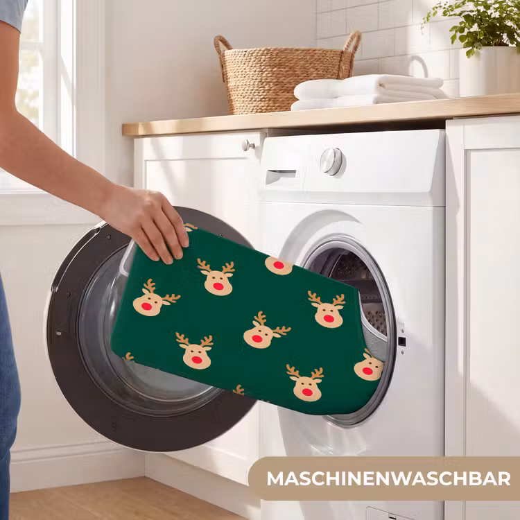 WC Vorleger - Rentiere – Weihnachten – Grün — 7
