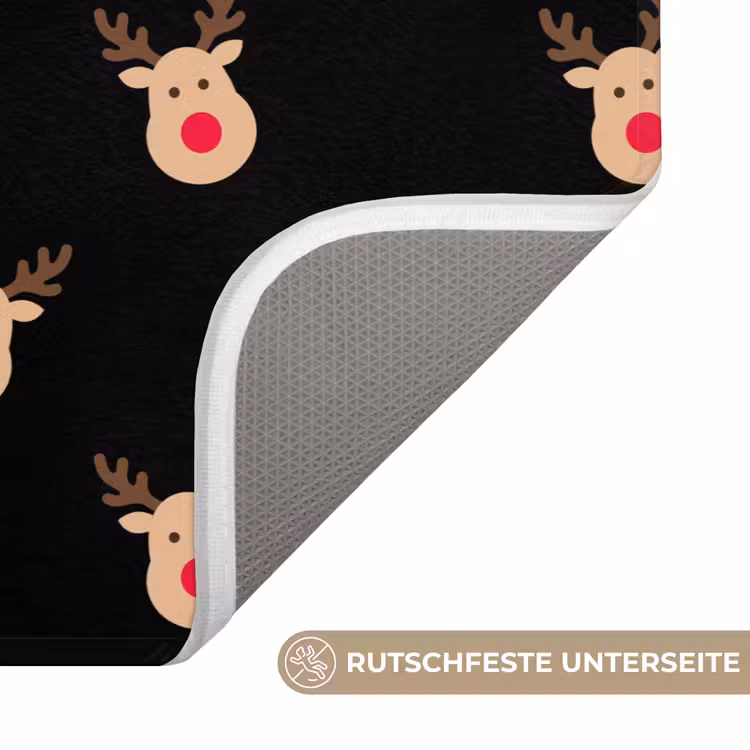 WC Vorleger - Rentiere – Weihnachten – Schwarz — 3