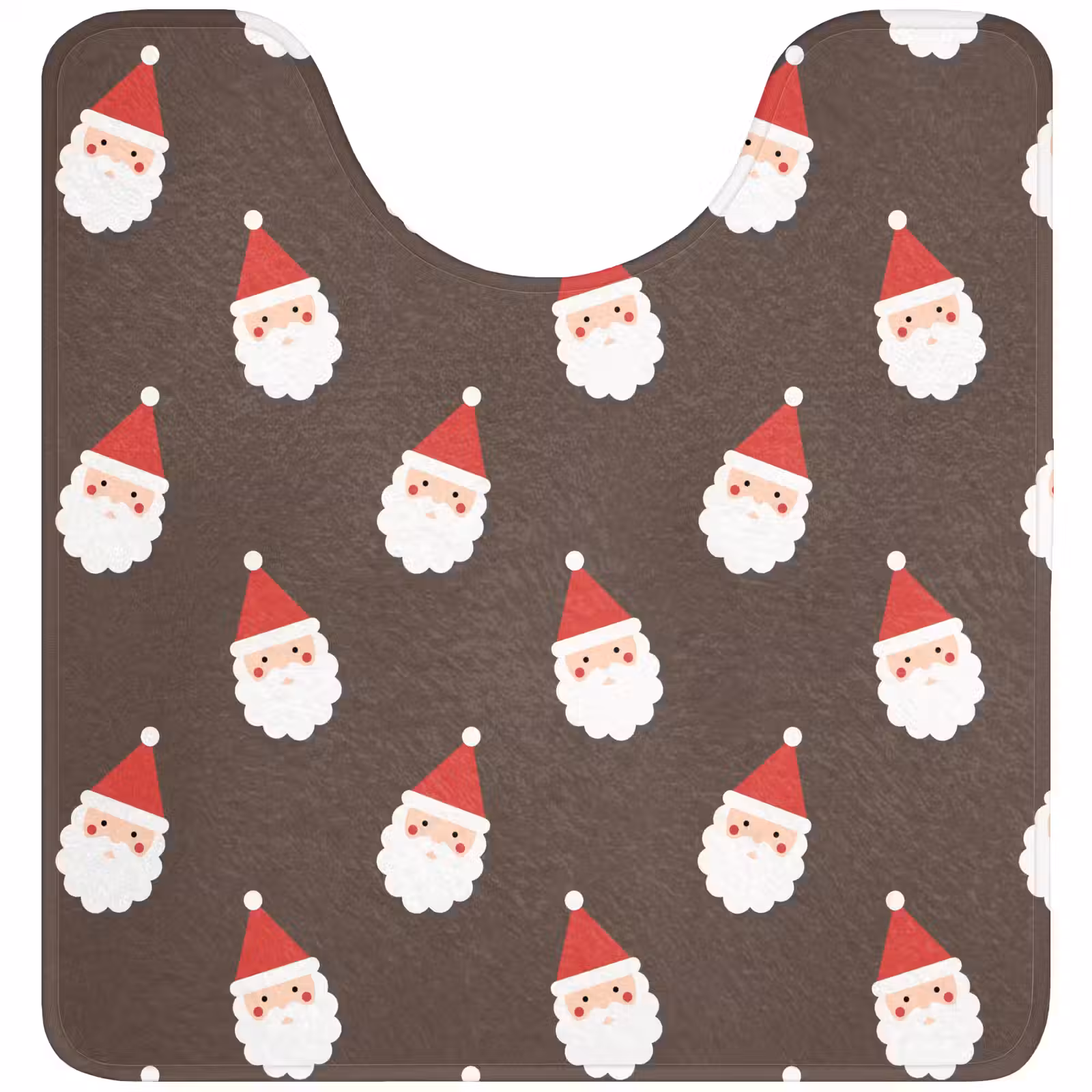 WC Vorleger - Weihnachtsmann – Weihnachten – Braun — 1