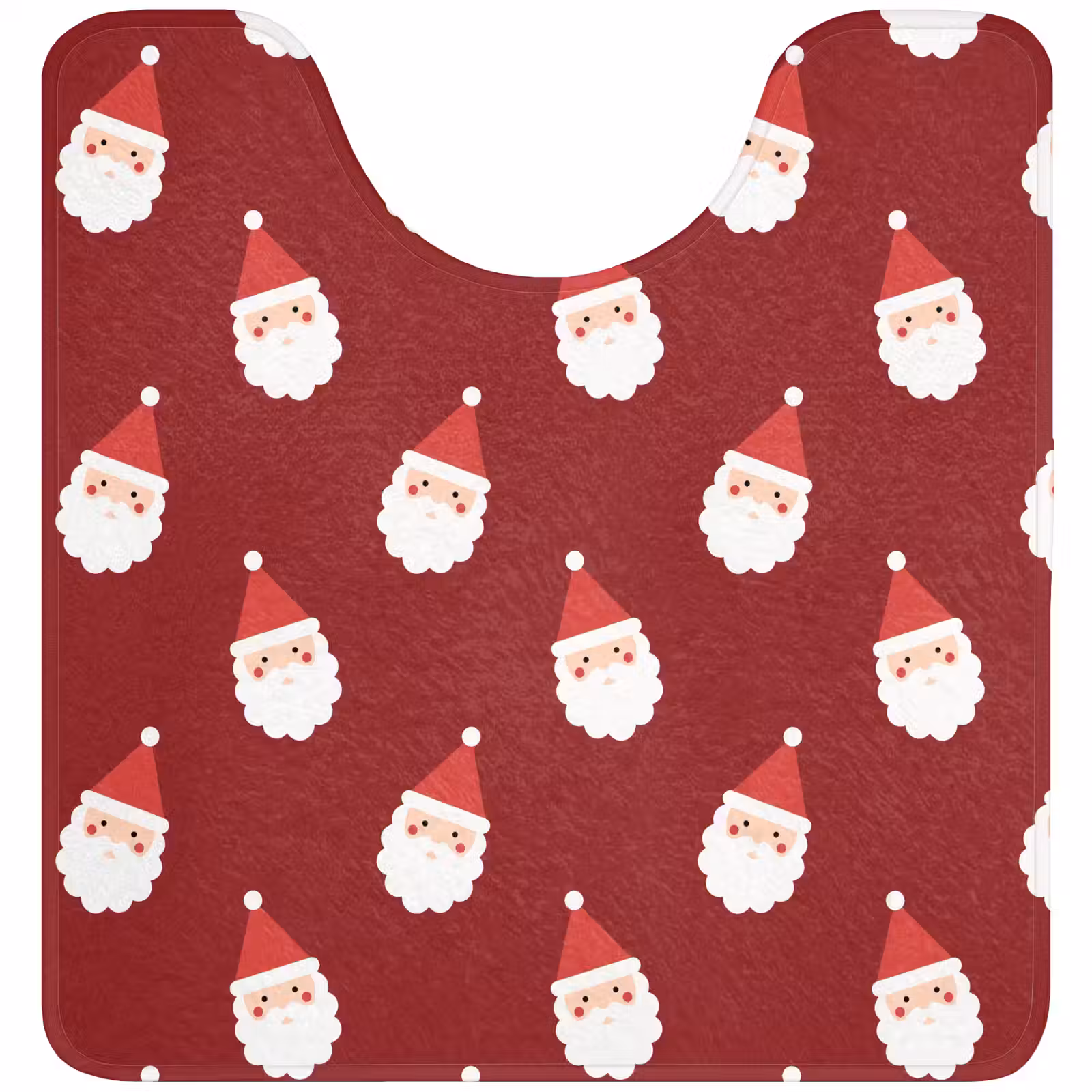 WC Vorleger - Weihnachtsmann – Weihnachten – Rot — 1