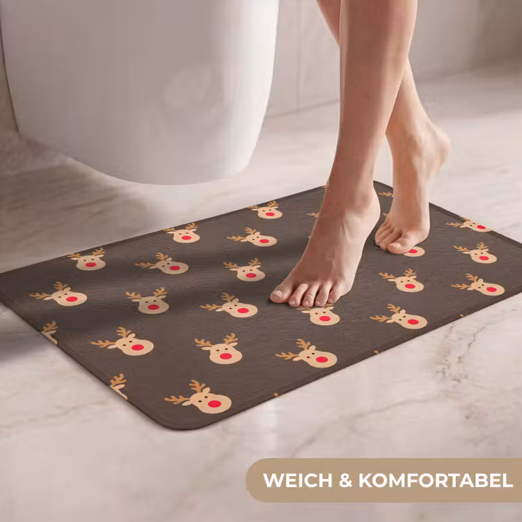 WC Vorleger - Weihnachten – Rentiere – Braun — 7