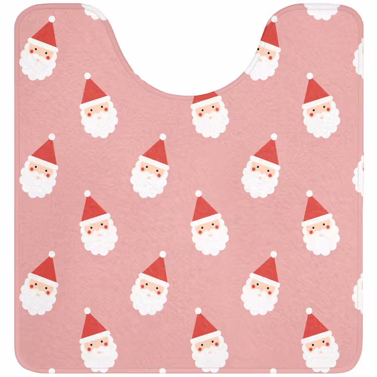 WC Vorleger - Weihnachten – Weihnachtsmann – Rosa — 1