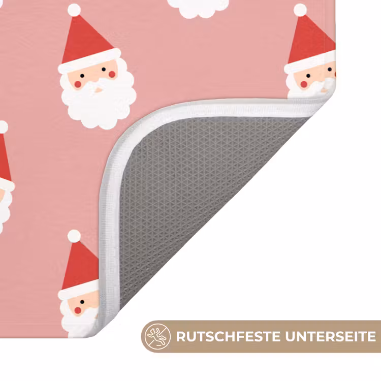 WC Vorleger - Weihnachten – Weihnachtsmann – Rosa — 3