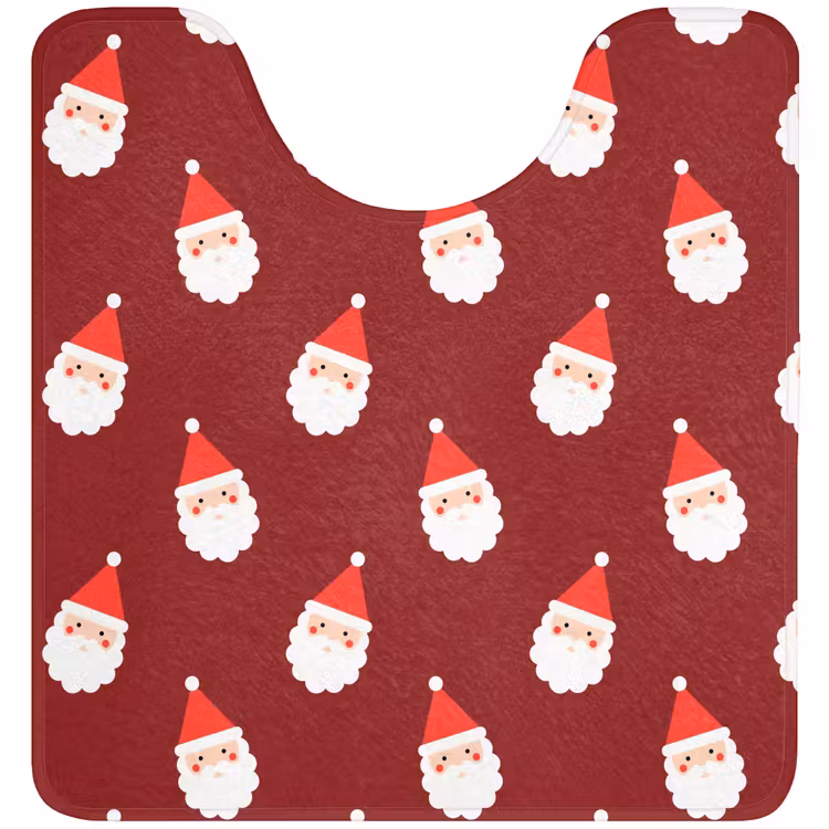 WC Vorleger - Weihnachten – Weihnachtsmann – Rot — 1