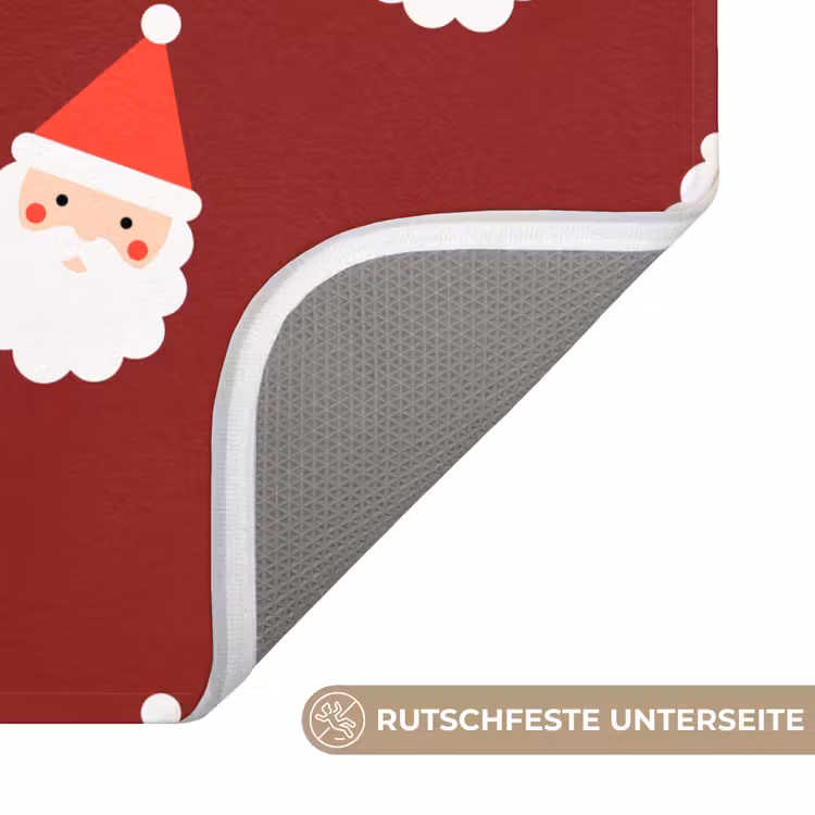 WC Vorleger - Weihnachten – Weihnachtsmann – Rot — 3