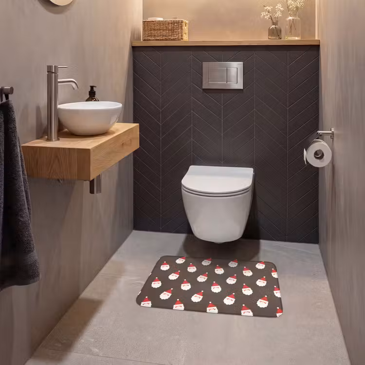 WC Vorleger - Weihnachtsmann – Weihnachten – Braun — 2