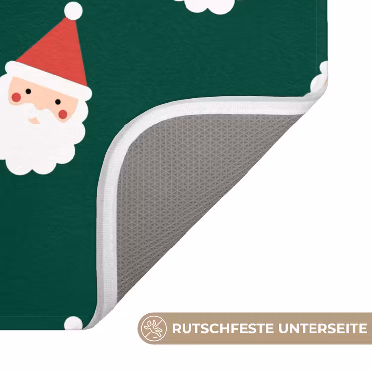 WC Vorleger - Weihnachtsmann – Weihnachten – Grün — 3