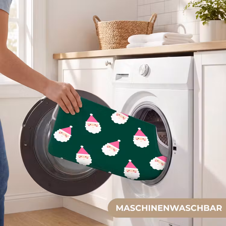 WC Vorleger - Weihnachtsmann – Weihnachten – Grün – Rosa — 7