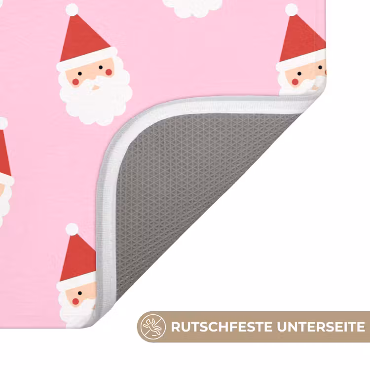 WC Vorleger - Weihnachtsmann – Weihnachten – Rosa — 3
