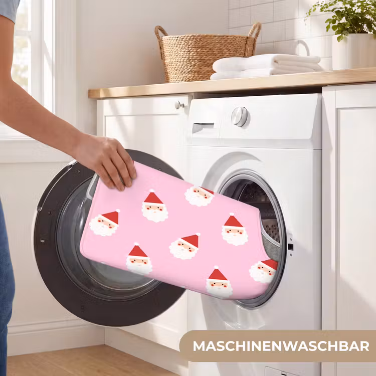 WC Vorleger - Weihnachtsmann – Weihnachten – Rosa — 7